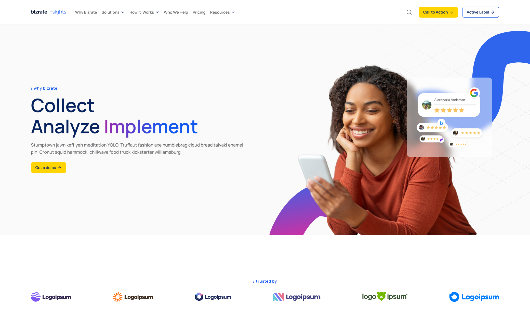 Bizrate Insights homepage
