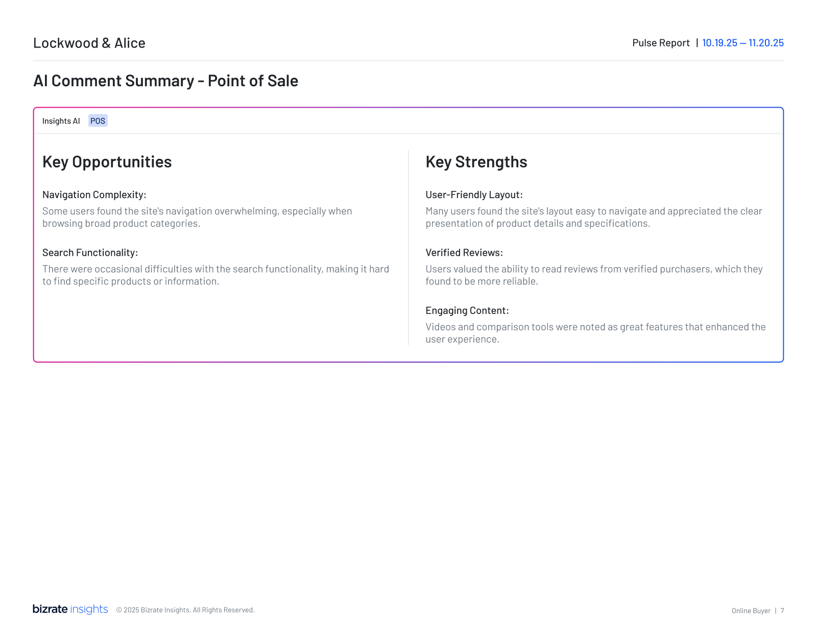 Performance Summary Report — Page 3
