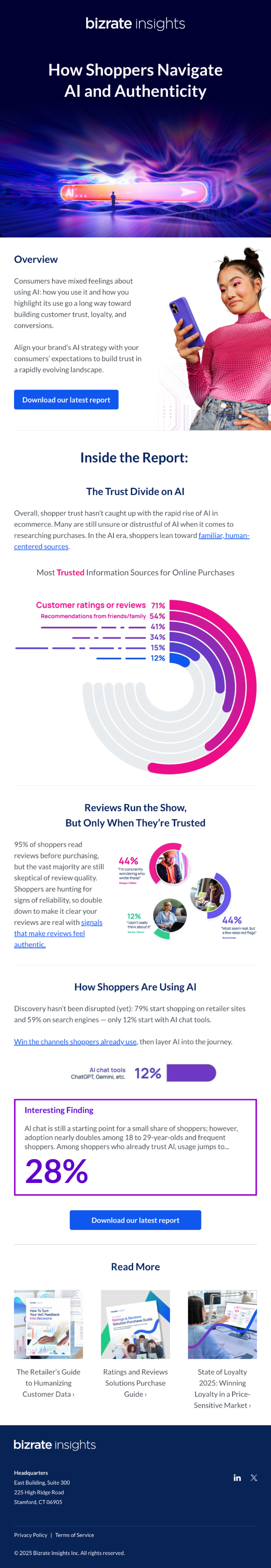 AI & Authenticity email campaign